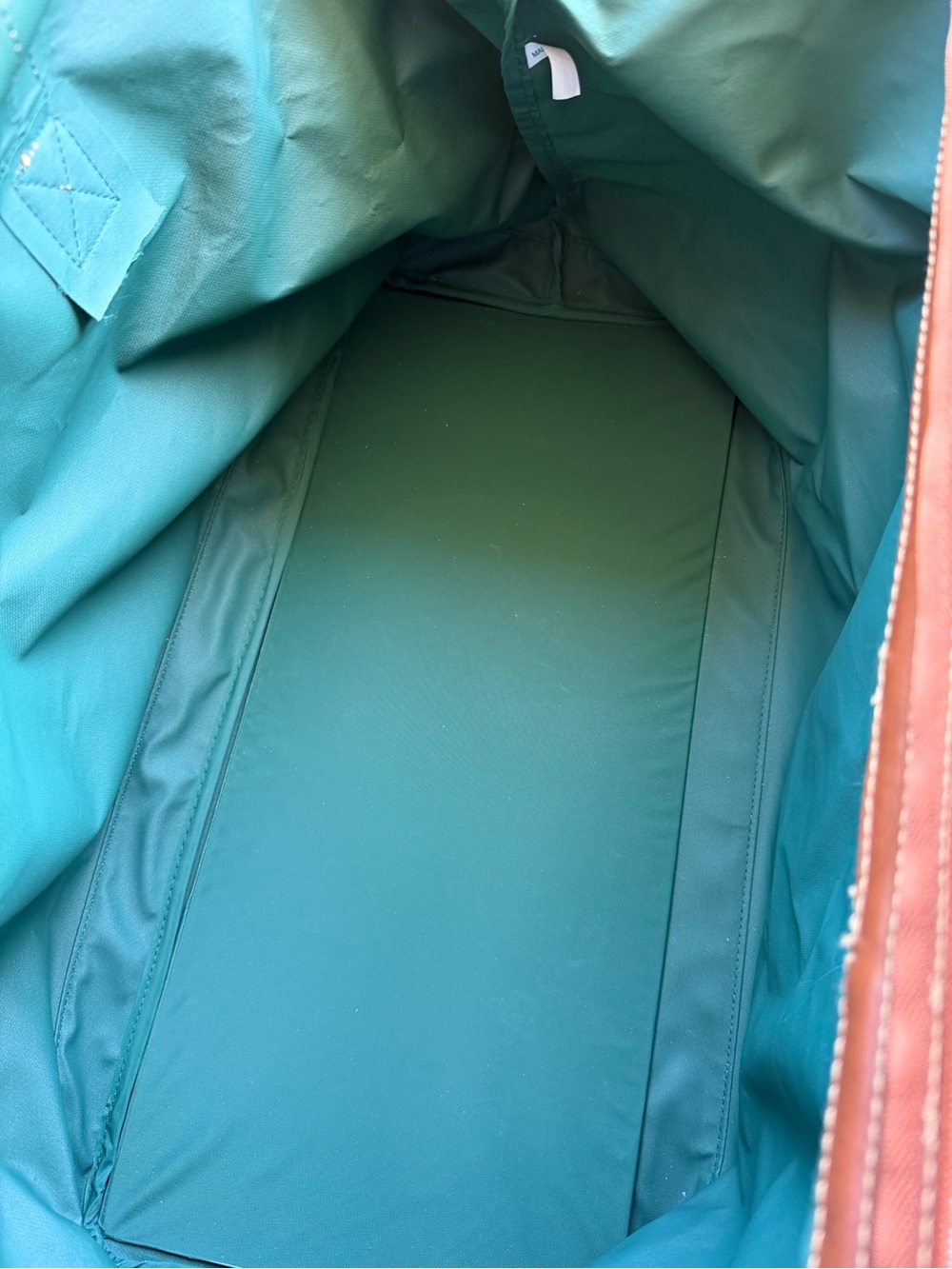Vintage Polo Ralph Lauren Duffle Bag Mens Green Canvas Large Weekender 90s - Picture 12 of 14